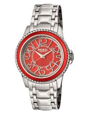 REBEL Williamsburg (Steel) Red Dial Unisex Stainless Steel Watch